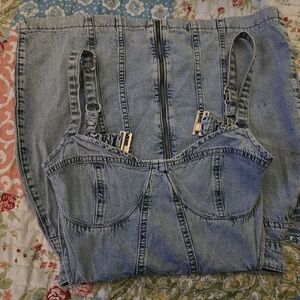 PrettyLittleThing Light Blue Denim Dress